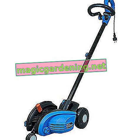 Güde, lawn edger, GRKS 1400, alternating current, black-blue, cutting blade: approx. 190 mm / 2 Z height adjustment: -25 / -31 / -38 mm, rotatable blades, 3 wheels, motor speed: approx. 4,700 min-1