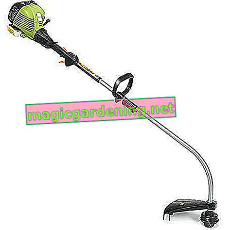 COSTWAY grass trimmer petrol 25cc, brush cutter with handles 800W / 43cm cutting width / 7500 rpm / 500ml oil tank / single thread 6m / Φ2mm (petrol: oil － 40: 1) with mixing bottle