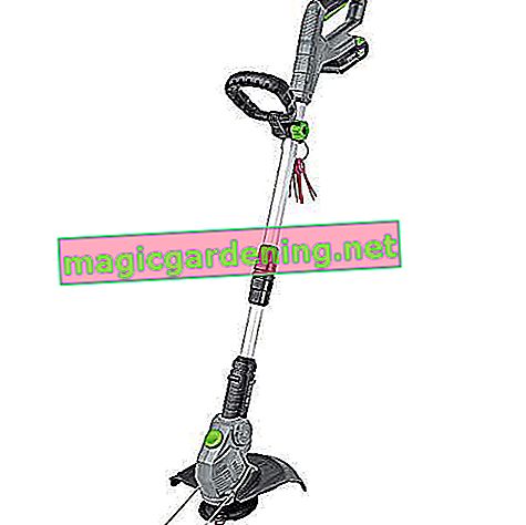 LUX-TOOLS A-RT-20/26 cordless grass trimmer set with telescopic handle, plant protection bracket and a cutting circle of 26 cm incl. 2.0Ah battery & charger |  20V grass trimmer with 10 plastic cutting blades