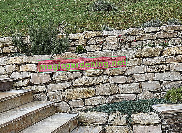 Mur de jardin en pierre naturelle - utilisations polyvalentes