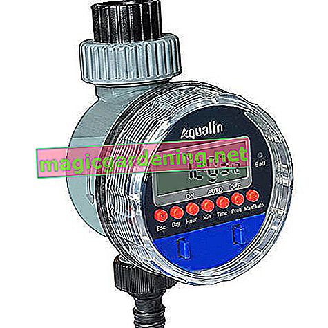 Aqualin watering clock with ball valve automatic watering computer irrigation system water timer for garden yard, color blue