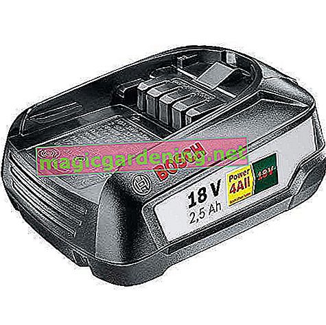 Bosch 18 volt replacement battery (2.5 Ah, compatible with all devices in the green Bosch Home & Garden 18 volt system)