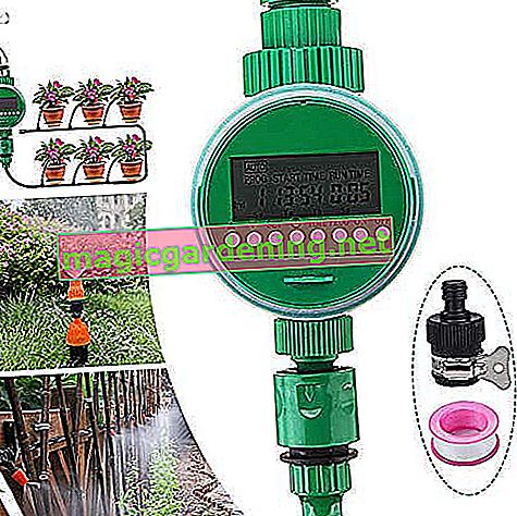 Jeteven orologio per irrigazione automatico timer per acqua, timer timer display LCD irrigazione digitale automatica con risparmio di tempo con copertura protettiva impermeabile per giardino, serra, agricoltura